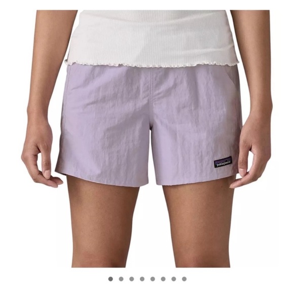 Patagonia Women's Size Large 5” Baggies Shorts Foxglove Purple Lavender NWT - Picture 9 of 9